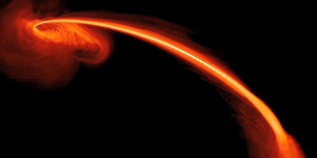 hydrodynamische Simulation eines Sterns