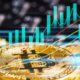 steigende Kurve bei Bitcoin