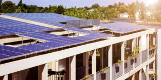 Solaranlage auf Mietshaus