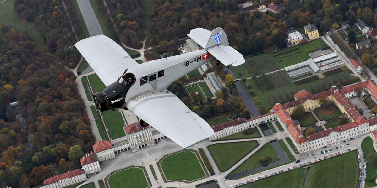 Nachbau des ersten Ganzmetall-Verkehrsflugzeugs, der "Junkers F 13"