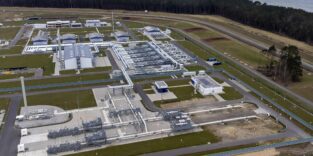 Die Erdgasinfrastruktur in Lubmin an der Ostseeküste