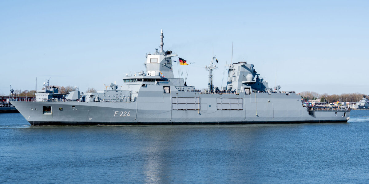Die Fregatte „Sachsen-Anhalt“ (F224