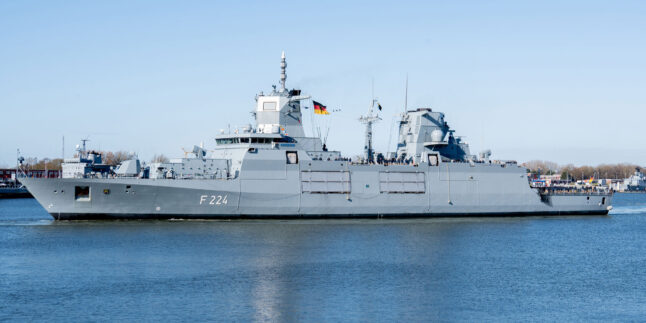 Die Fregatte „Sachsen-Anhalt“ (F224