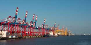 Containerterminal in Bremerhaven