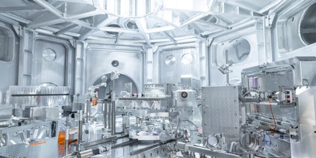 Experimentkammer der Laseranlage ELI
