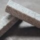 Prototyp des nachhaltigen Baumaterials.