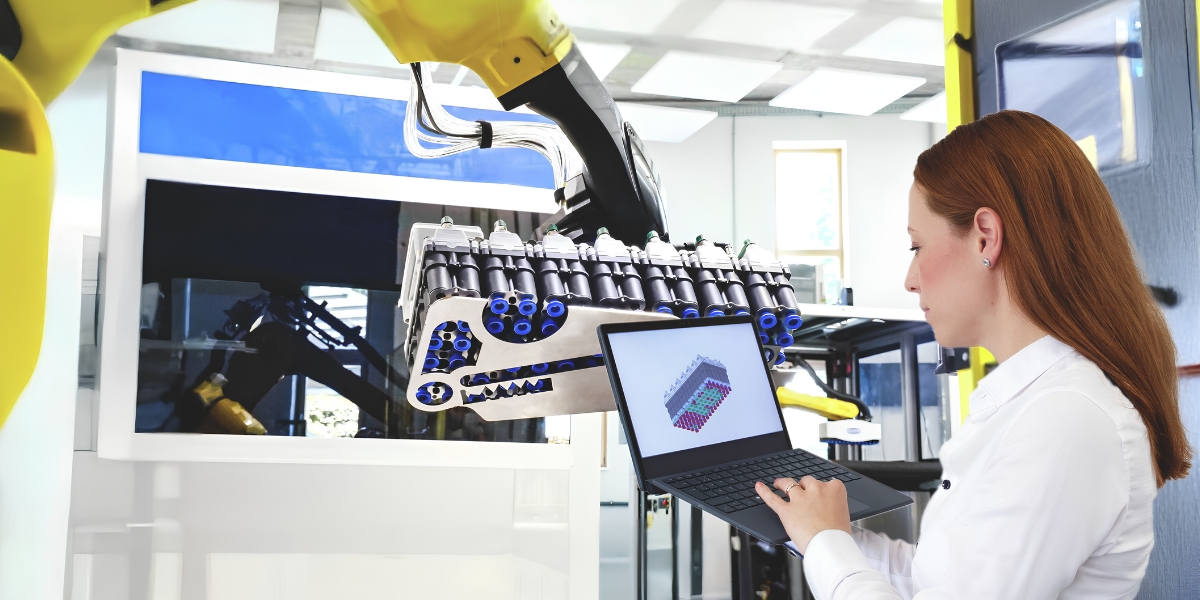 Der Digital Engineering Service von Schmalz erstellt aus CAD-Daten in kürzester Zeit eine maßgeschneiderte Greiflösung – ganz ohne manuelle Berechnungen. Foto: Schmalz