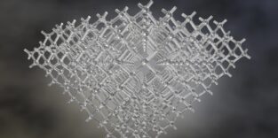 3D-Modell eines Diamantgitters