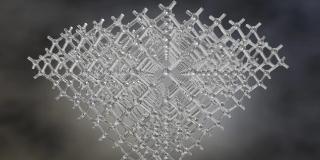 3D-Modell eines Diamantgitters