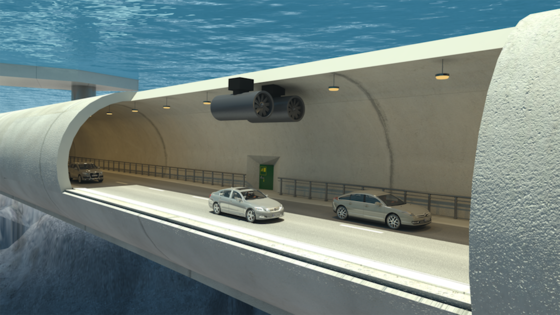 Autobahn soll im Wasser schweben