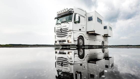 Mercedes Actros wird für 680.000 € zur rollenden Luxuswohnung