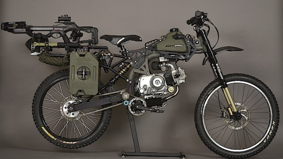 Auf der Flucht vor Zombies mit dem Survival-Bike