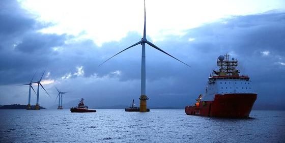 Weltgrößter schwimmender Windpark entsteht vor Schottland in der Nordsee