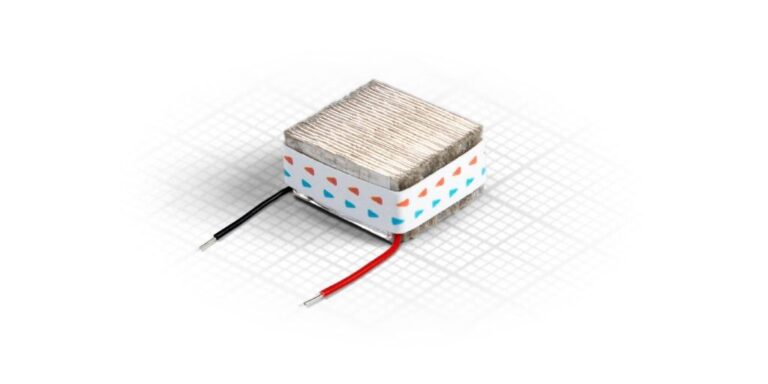 Thermoelektrischer Generator ist kleiner als ein Zuckerwürfel