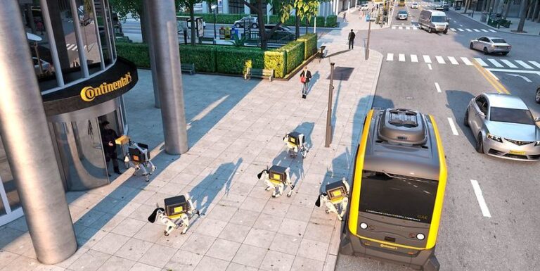Ohne Menschen: Continental macht autonome Shuttles und Roboter zu Lieferteams