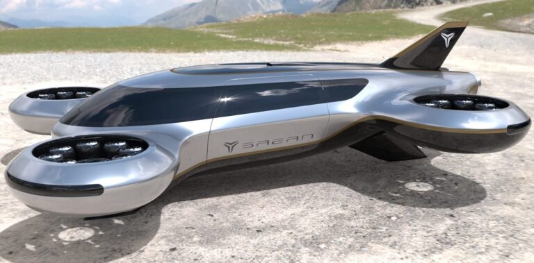 Viele kleine Jets im Ring: Neuer Antrieb soll das Flugtaxi leiser machen