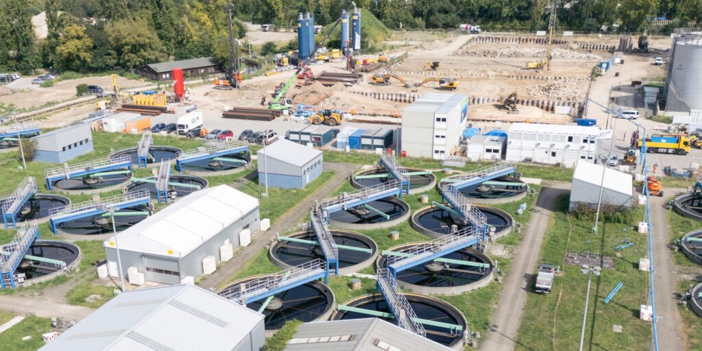 Klärwerk Ruhleben der Berliner Wasserbetriebe.