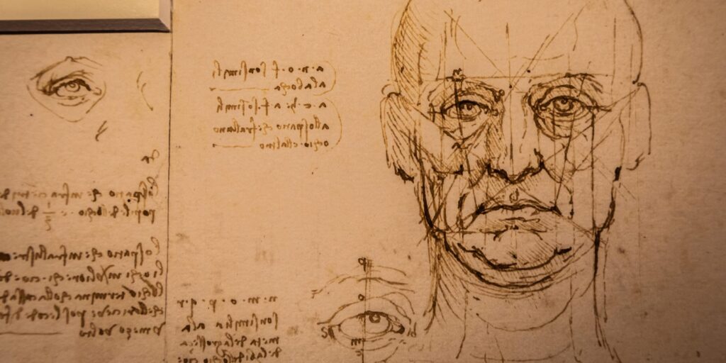 Leonardo Da Vinci Zeichnung