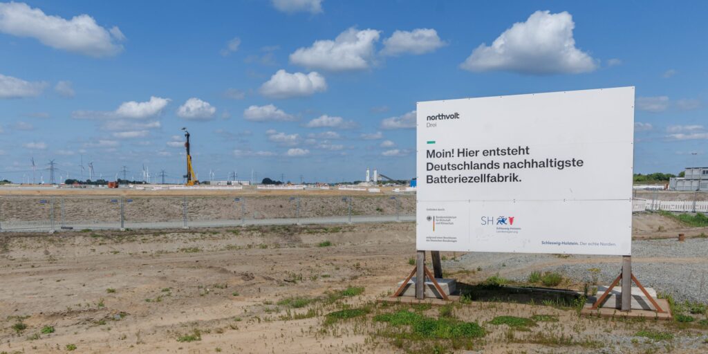Baustelle Batteriefabrik Heide