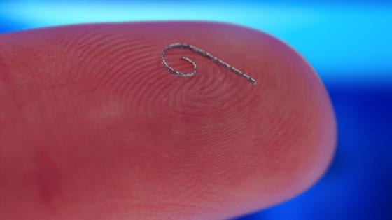 Mit Formgedächtnis: Winzige Implantate aus dem Drucker