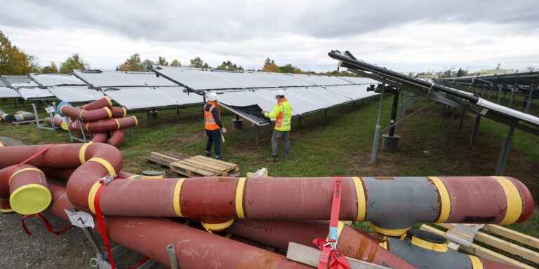 13.200 Kollektoren: So entsteht Deutschlands größte Solarthermie