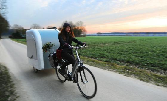 Däne bringt Wohnwagen fürs Fahrrad auf den Markt
