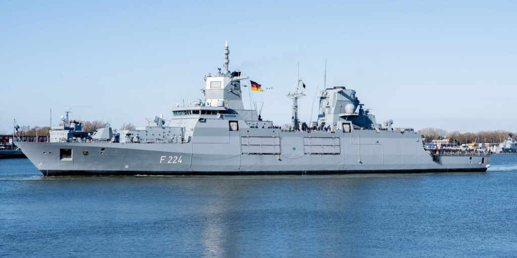 Die Fregatte „Sachsen-Anhalt“ (F224