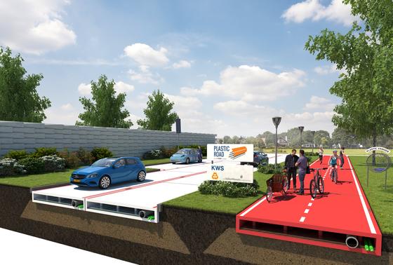 Rotterdam will erste Straße aus Recycling-Kunststoff bauen