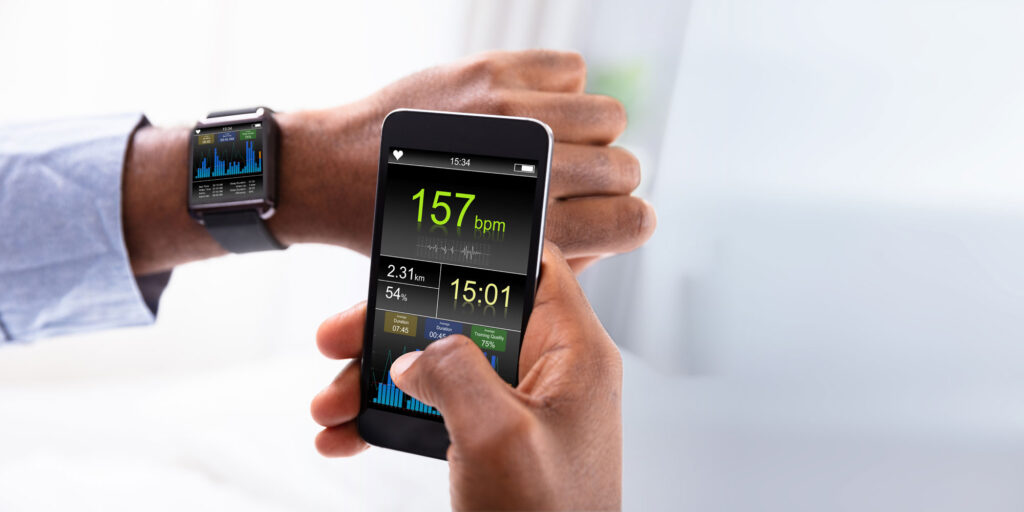 Smartwatch und Handy