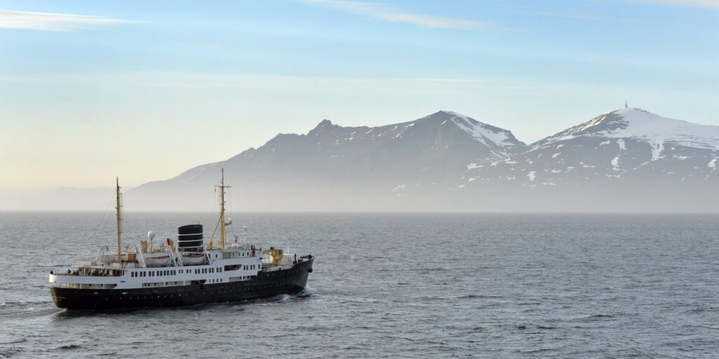 "Nordstjernen" auf der Hurtigrute in Norwegen