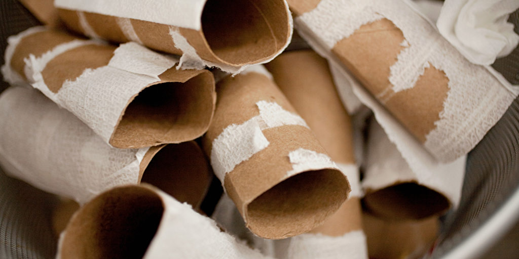 Toilettenpapier ist Mangelware
