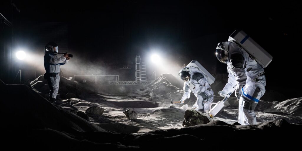 Auf dem Mond filmen und fotografieren
