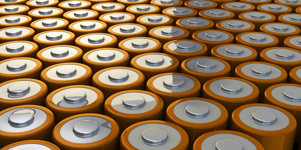 Grafik einer großen Menge Batterien.