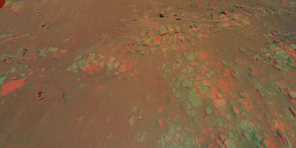 Mars: Merkwürdige Linien auf Bild von Helikopter Ingenuity entdeckt