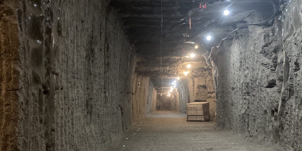 Der Permafrost-Tunnel des U.S. Army Corps of Engineers in der Nähe von Fairbanks, Alaska