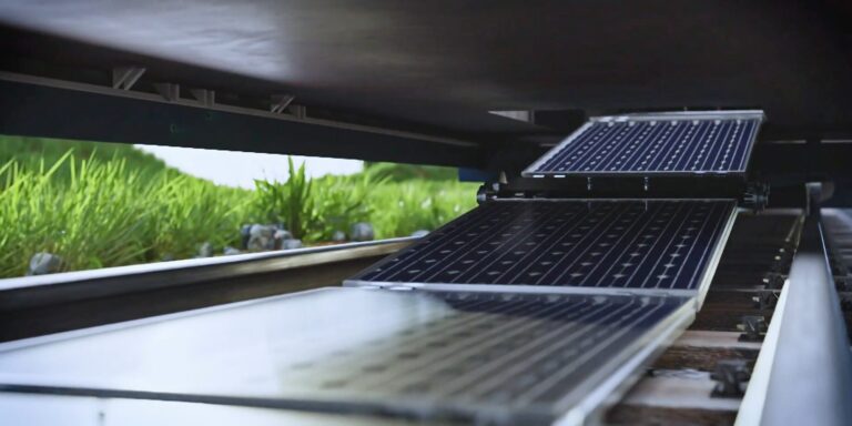 Start-up entwickelt ausrollbare PV-Module zwischen den Gleisen