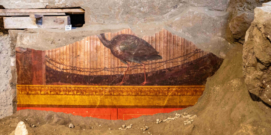 Saal des Pfaues in Pompeji