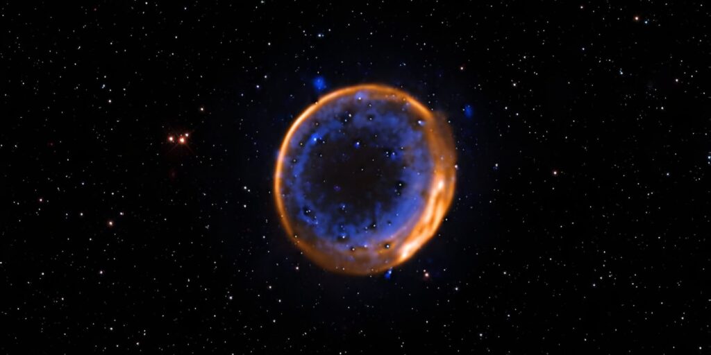 doppelte Detonation eines Sterns