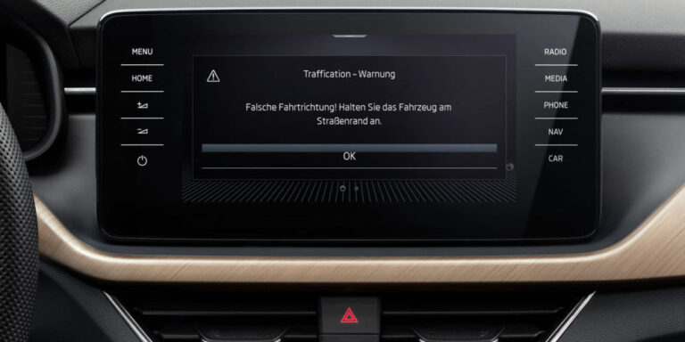 Skoda als Lebensretter – Bosch-Technik warnt vor Falschfahrern
