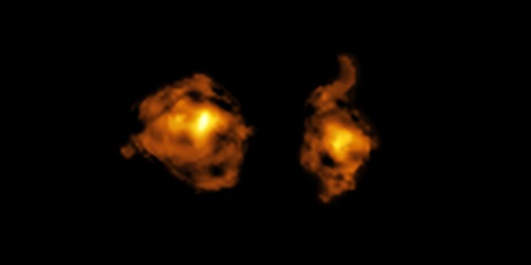Galaxien-Duell: Quasar attackiert Nachbargalaxie mit Strahlung