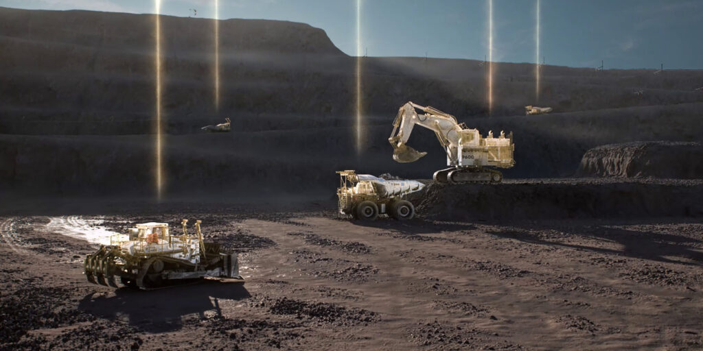 gigantische Maschinen für den Tagebau von Liebherr