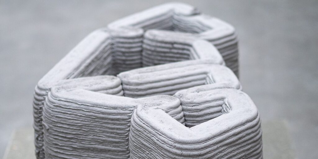 3-D-gedruckte Betonbauteile