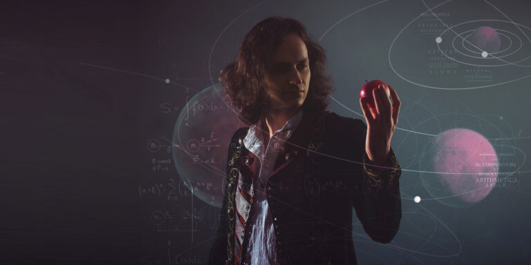 Ein fallender Apfel, Isaac Newton und das Gravitationsgesetz
