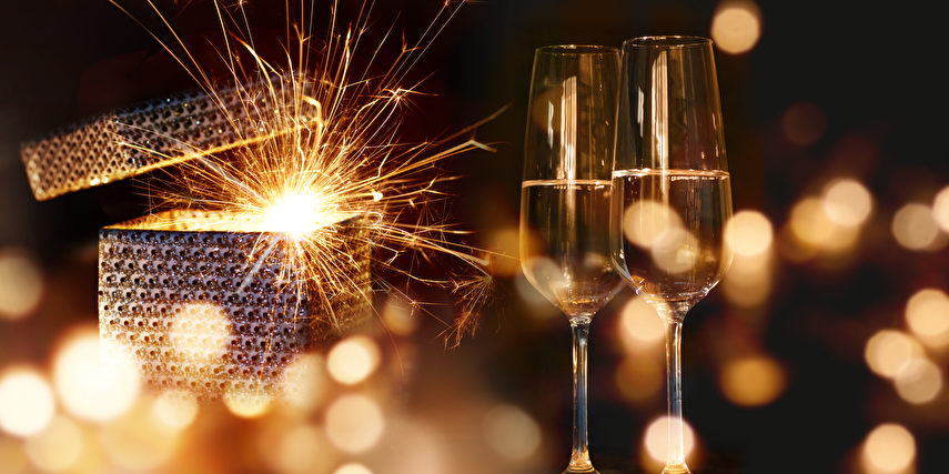 Sektgläser zu Silvester