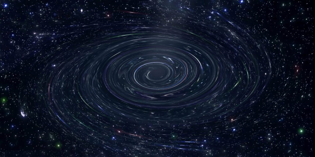 Universum und schwarzes Loch