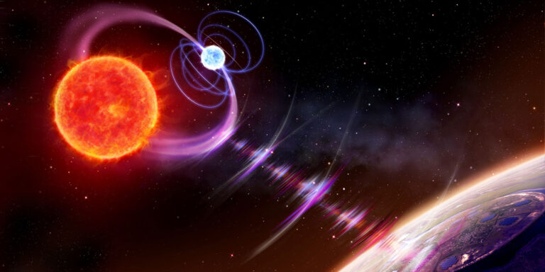 Kosmisches Rätsel gelöst: Zwei Sterne senden mysteriöse Radiopulse