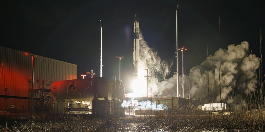 Die HASTE-Rakete von Rocket Lab startet von der NASA-Wallops-Testanlage in Virginia