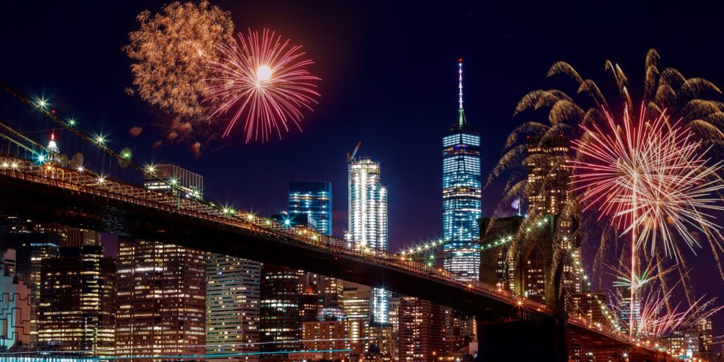 Feuerwerk über Manhattan