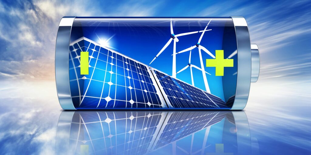 grünes Batteriekonzept