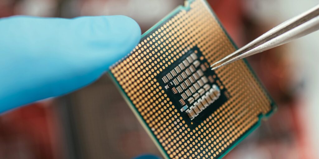 Nahaufnahme Computerchip